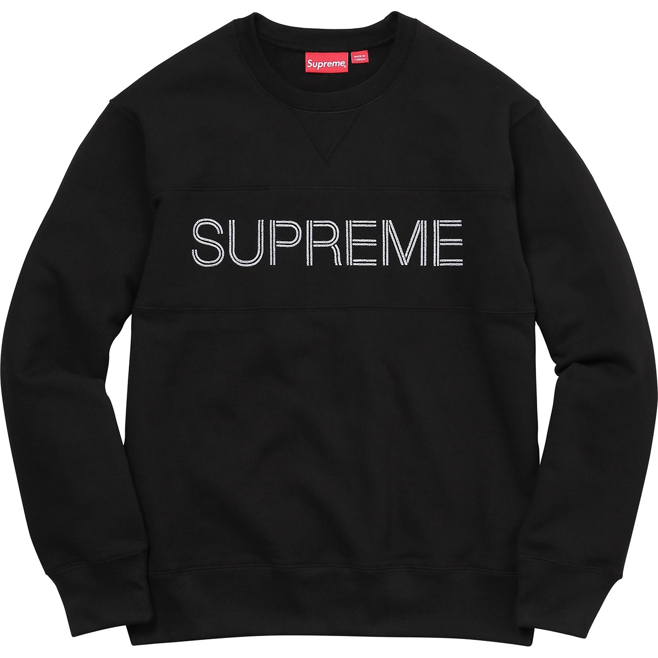 Zig Zag Stitch Panel Crewneck view 7